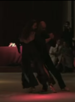 Esibizione di milonga all'officina tanguera. Tango a Torino