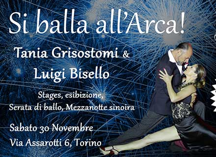 Stage di Tango argentino a Torino con i maestri Tania Grisostomi e Luigi Bisello